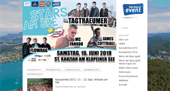 Desktop Screenshot of kaernten-events.at